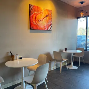 The main seating area