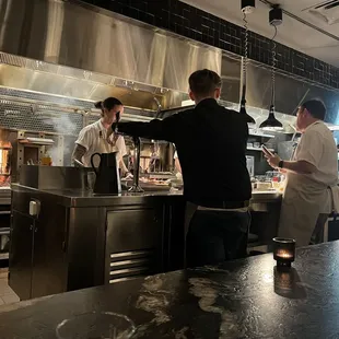 View from the chef's counter