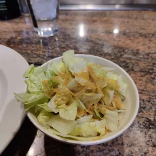 a plate of salad