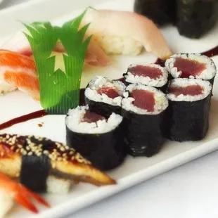 sushi, sashimi, sushi and sashimi, food