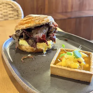 BRISKET, EGG & CHEESE CROISSANT