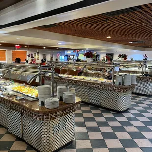 a variety of buffets