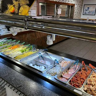 a variety of food items