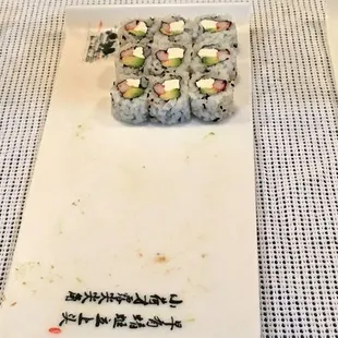 three different types of sushi