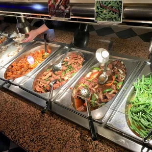 a variety of food items