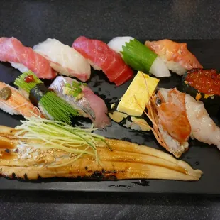 a variety of sushi