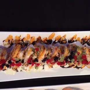 a plate of sushi