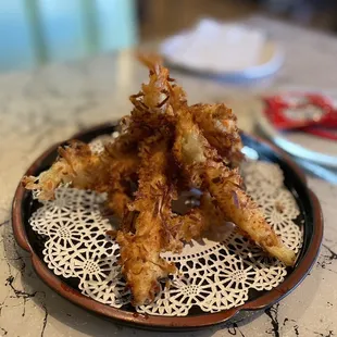 Coconut shrimp tempura