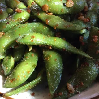 Spicy Garlic Edamame