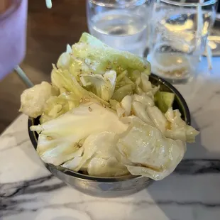 The Yamitsuki Cabbage was great to pear with bites of rich beef