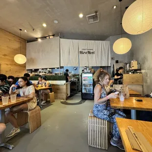 sushi and sashimi, interior