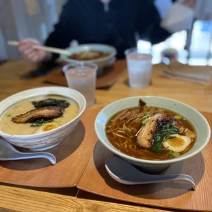 L: Tonkotsu Ramen  R: Shoyu Ramen
