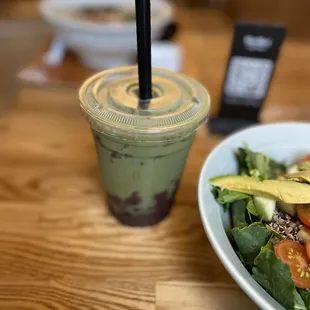 Matcha Latte with Asuki Boba