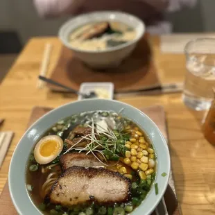 Shoyu Ramen Tonkotsu Ramen