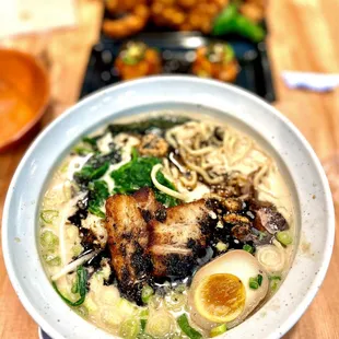 Tonkatsu Ramen + some Black Garlic Oil drizzled on top