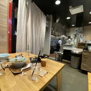 The inside is very small with only a few tables inside and outside