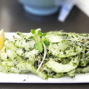 Cucumber Crab Salad..... but where's the crab?