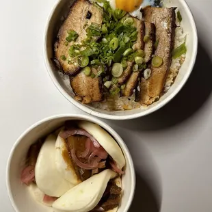 Chashu Pork Rice Bowl, Chashu Pork Buns