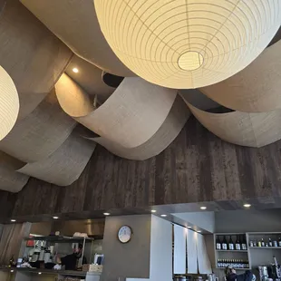 Beautiful draping on the ceiling