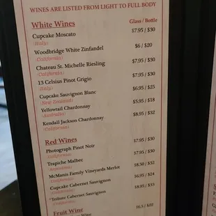 Wine List