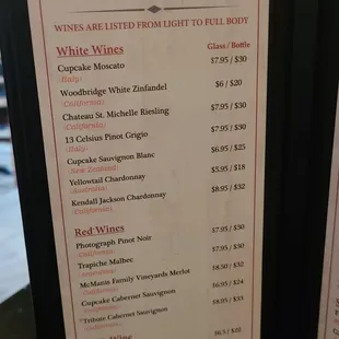 Wine List