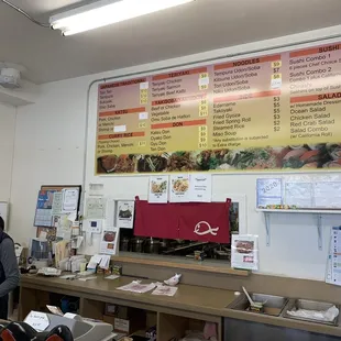 a woman at a counter