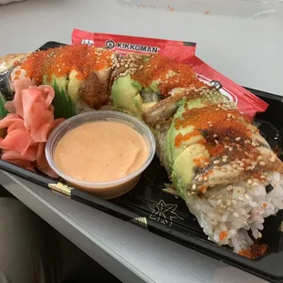 Dragon Roll. Went with something common I know but my first time here.