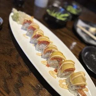 Menlo Park Roll + added my requested mango