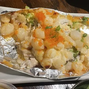 Baked Scallop Roll