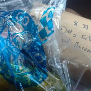 Sirloin w/Bacon. Yummy