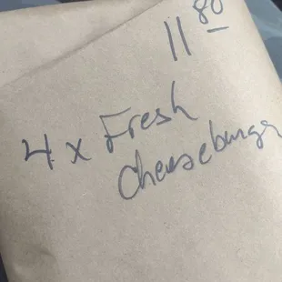 4 big and beautiful Cheeseburger Sausage's.