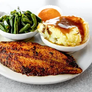 grilled fish, seafood, grilled seafood, fish, food