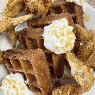 Churro Chicken &amp; Waffles
