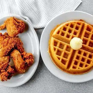 food, waffles