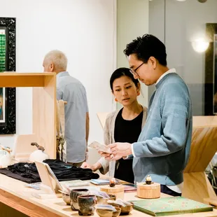 The gallery shop features local artists and designers.  Artists rotate every 2 months so there is always something new to discover!