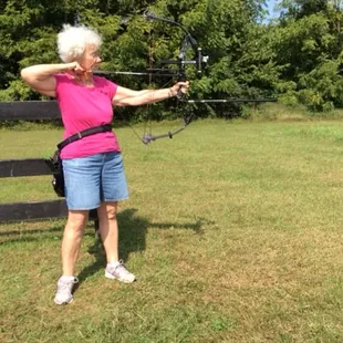 Archery range at Hisle Farm Park