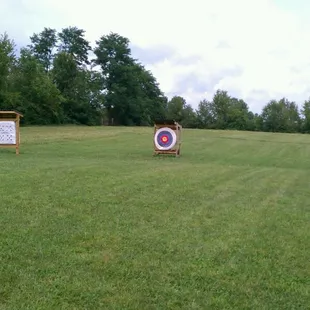 The archery range.