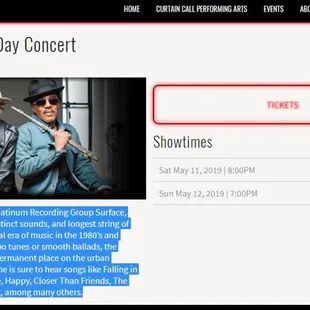 This is the advertising found on the BAL Theatre website.  As you can see,no mention of this being "ReSurfaced". Also no mention of Bernard.