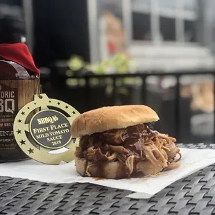 Pulled pork with Historic Original sauce