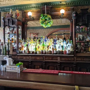 Inside bar view. Lots of options