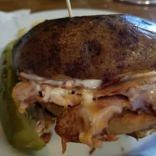 A special of the day...baked potato sandwich... sooooo good