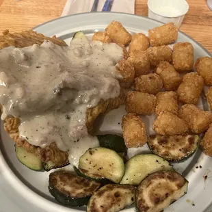 Chicken Fried Steak for dinner. So good!!