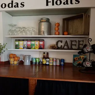 I love the old fashioned drink bar