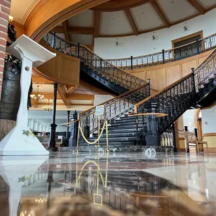 Beautiful stairway in the Grapevine Visitors Bureau