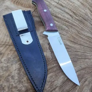 a knife and sheath