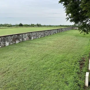 POW cemetery- graves have "German" to designate their home country. These POWs built the chapel here and perhaps other structures as well