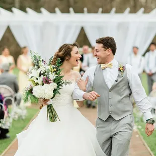 Exchange vows at our Grecian garden pergola! Photo by Tiffany Sigmon Photography