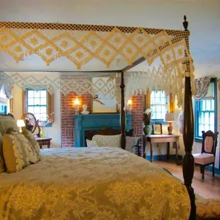 Our George Morris Room features a king-sized bed, full-length mirror, and antique clawfoot tub.