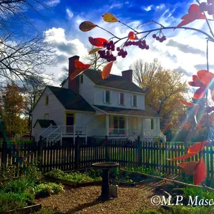 A view of the back of the house from the garden provides a glimpse at one of North Carolina's greatest treasures.