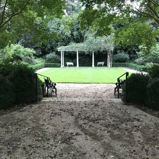 The peaceful Rose Garden.